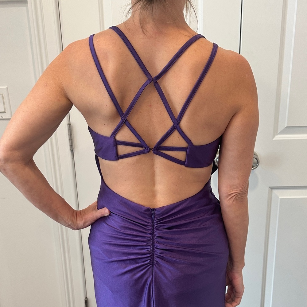 Elegant Purple Gown - Picture 3 of 4
